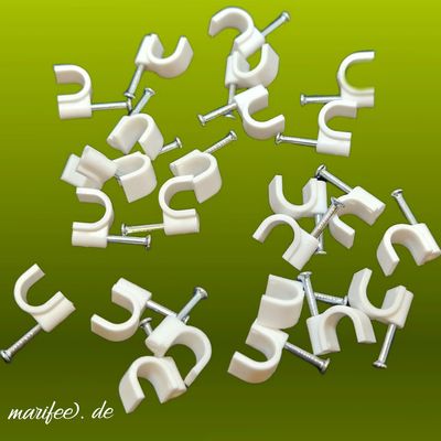 Kabelschellen 8 mm, 25 Stück für Kabel bis 8 mm, Expressschellen