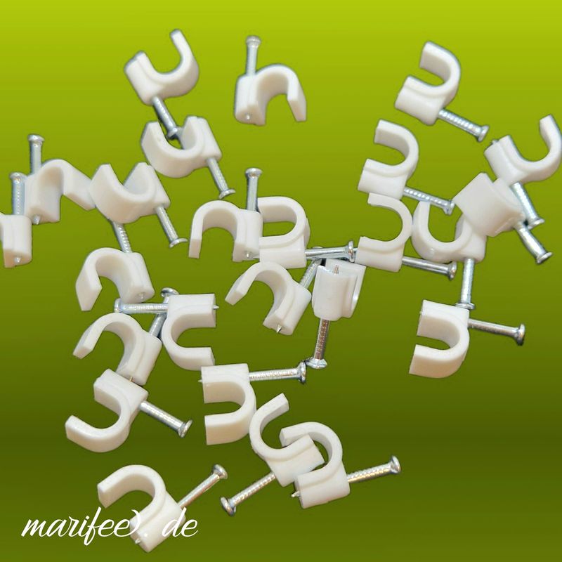 Kabelschellen 6 mm, 25 Stück für Kabel bis 6 mm, Expressschellen