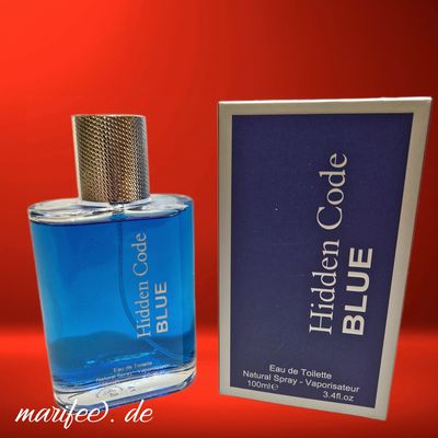 Eau de Toilette, Hidden Code Blue, for Men, 100 ml, Fruchtig-würzig Eau de Toilette, Hidden Code Blue, for Men, 100 ml, Fruchtig-würzig