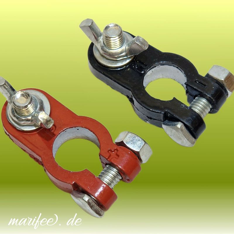 Schnellspann-Batterie-Polklemmen,  12 V/ 24 V, Auto & Motorrad, 2er-Set