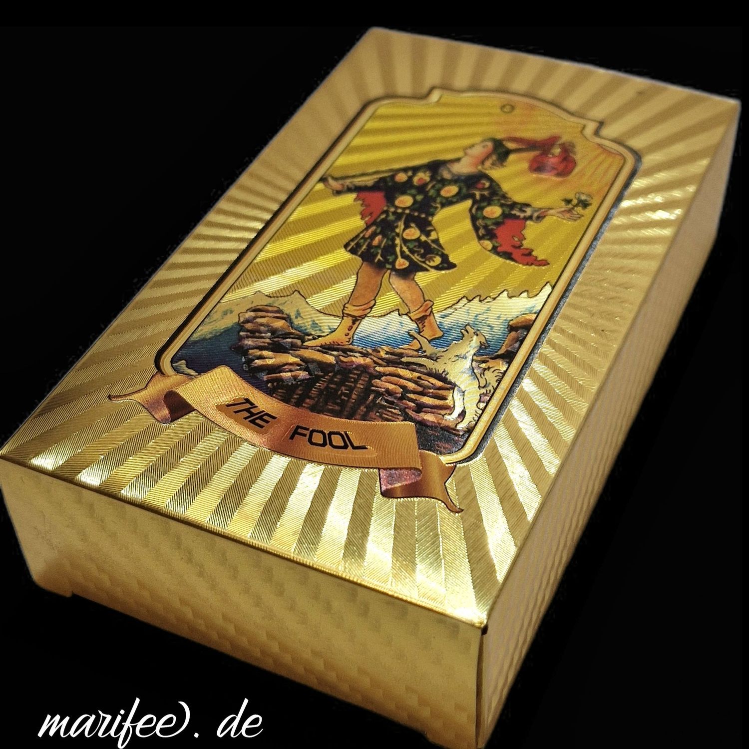 Tarotkarten-Set mit Goldfolie, 78 Tarot-Karten für Tarot-Lesungen Tarotkarten-Set mit Goldfolie, 78 Tarot-Karten für Tarot-Lesungen