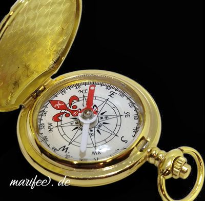 Taschenkompass mit Sprungdeckel im Format einer Taschenuhr Taschenkompass mit Sprungdeckel im Format einer Taschenuhr