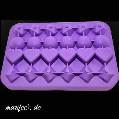 Silikon-3D-Eiswürfelform, Herz, Diamant, Raute, Kugel Silikon-3D-Eiswürfelform, Herz, Diamant, Raute, Kugel