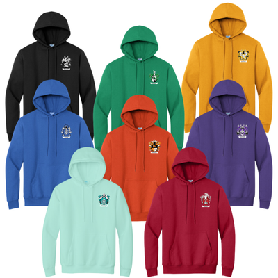 House Hoodie Crest And House Name On Back