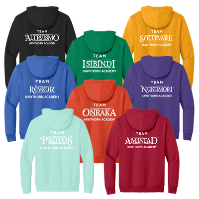 House Hoodie Crest And House Name On Back