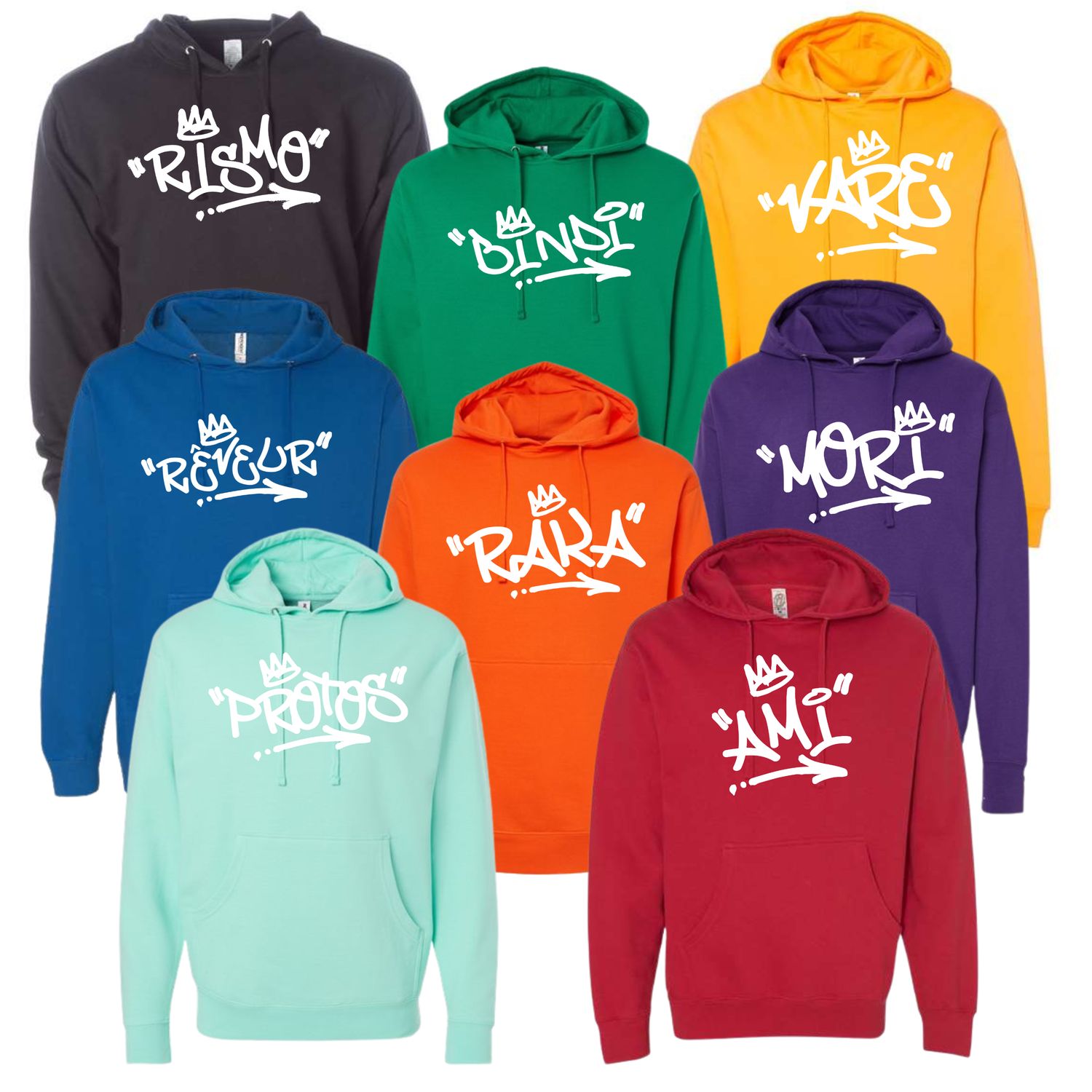 House Hoodie with Graffiti Logo