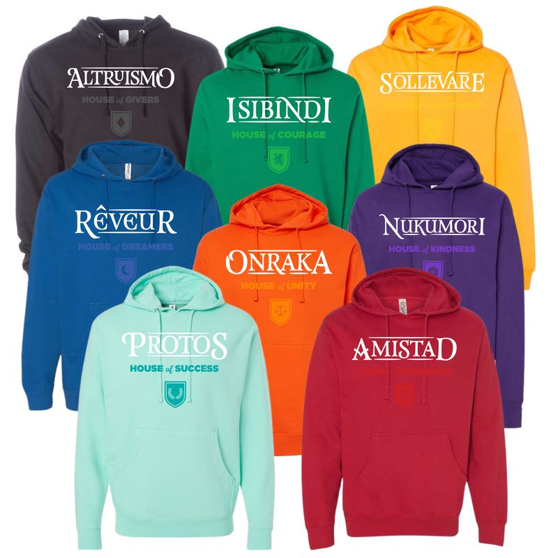 #2 House Hoodie Crest below House Name