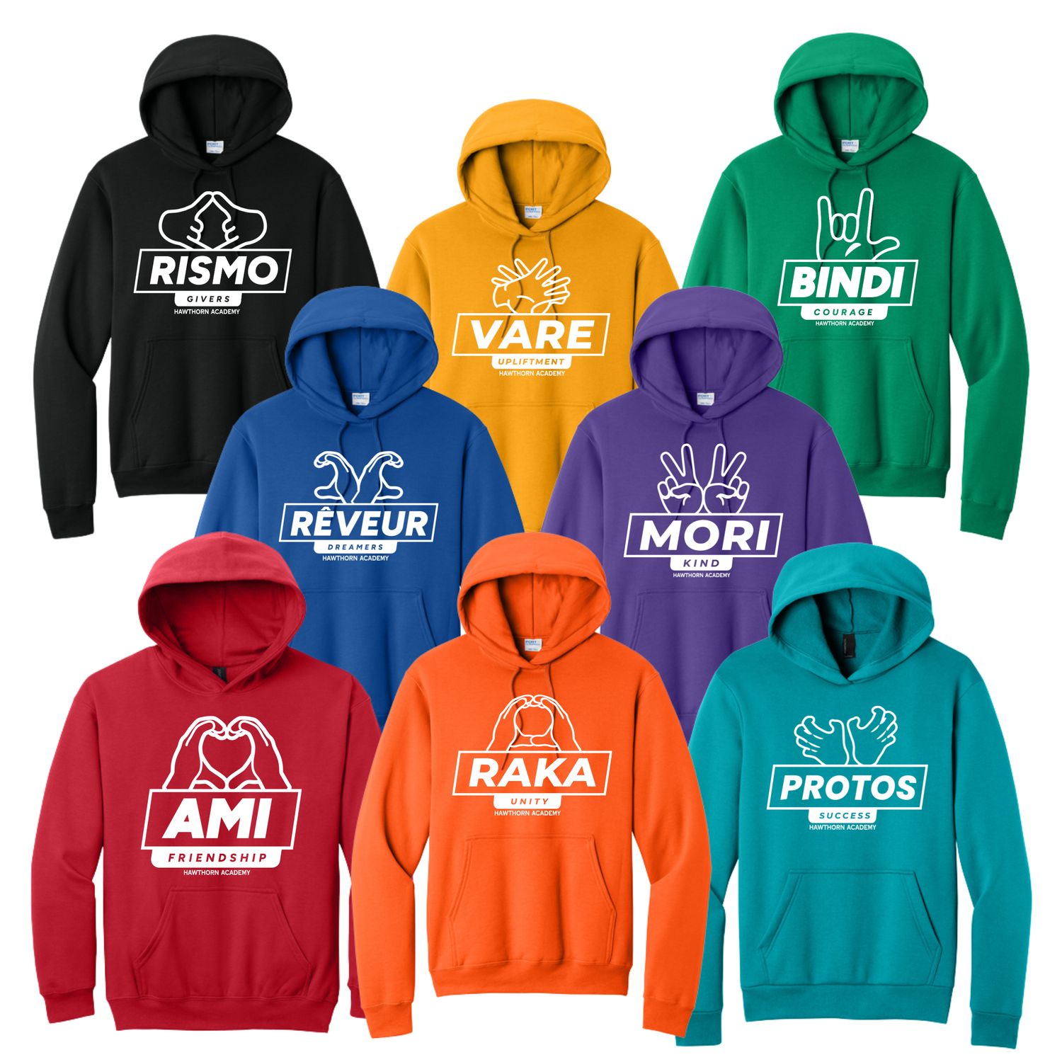 #1H House Hoodie with Hand Sign