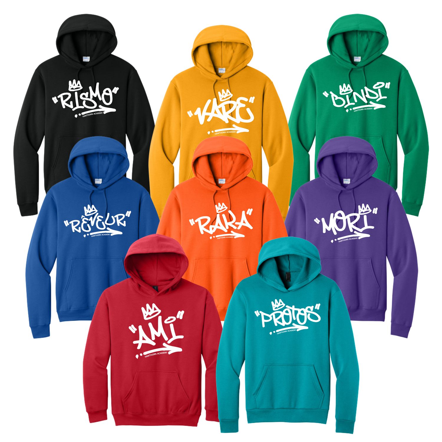 #2H House Hoodie with Graffiti