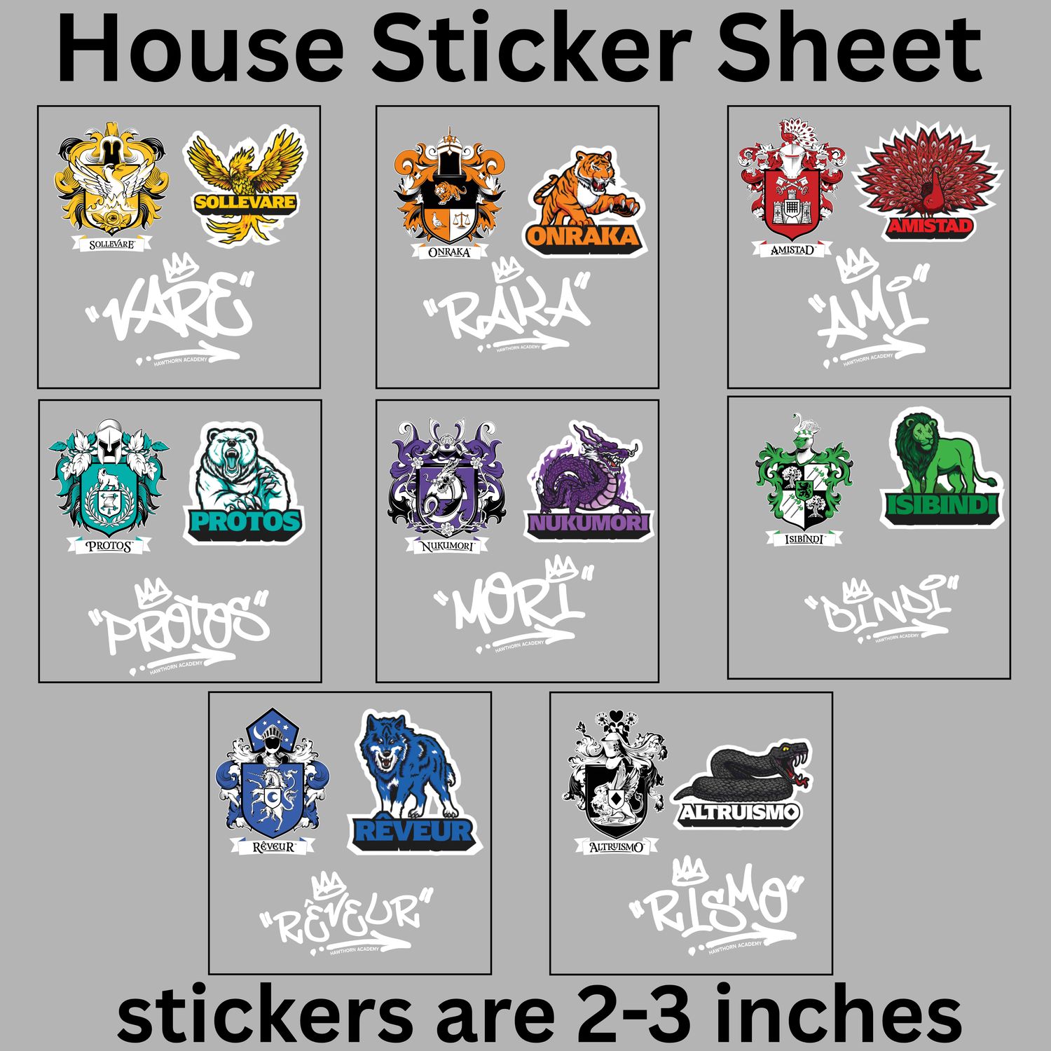 #9 House Stickers