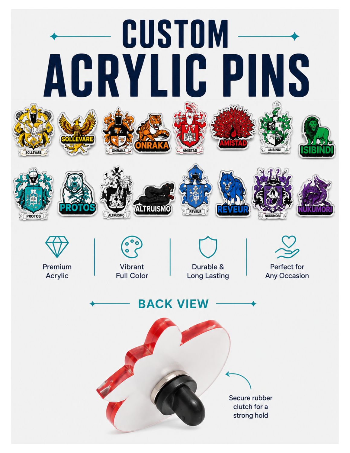 #10 House Acrylic Trading Pin