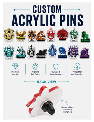 #10 House Acrylic Trading Pin