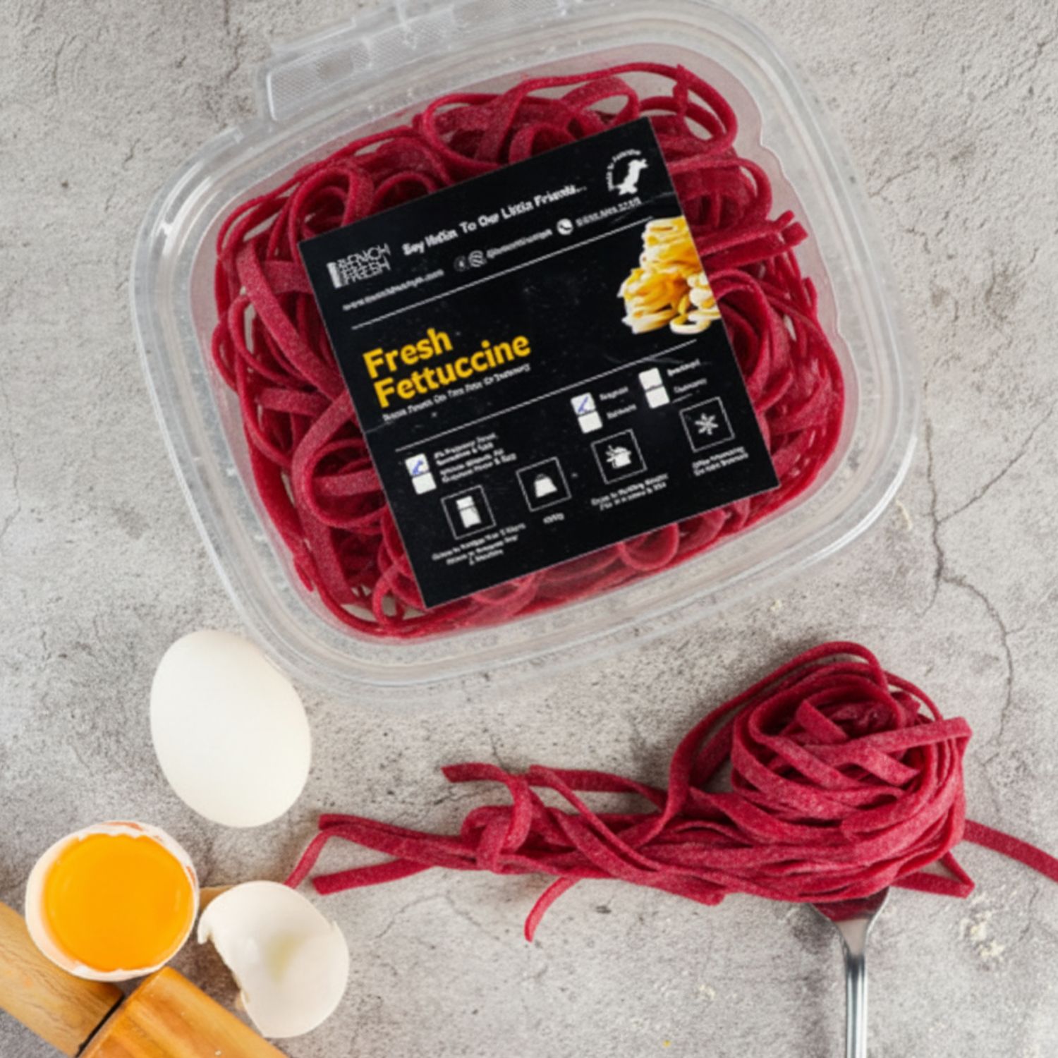 Beetroot Egg Fettuccine (400g)