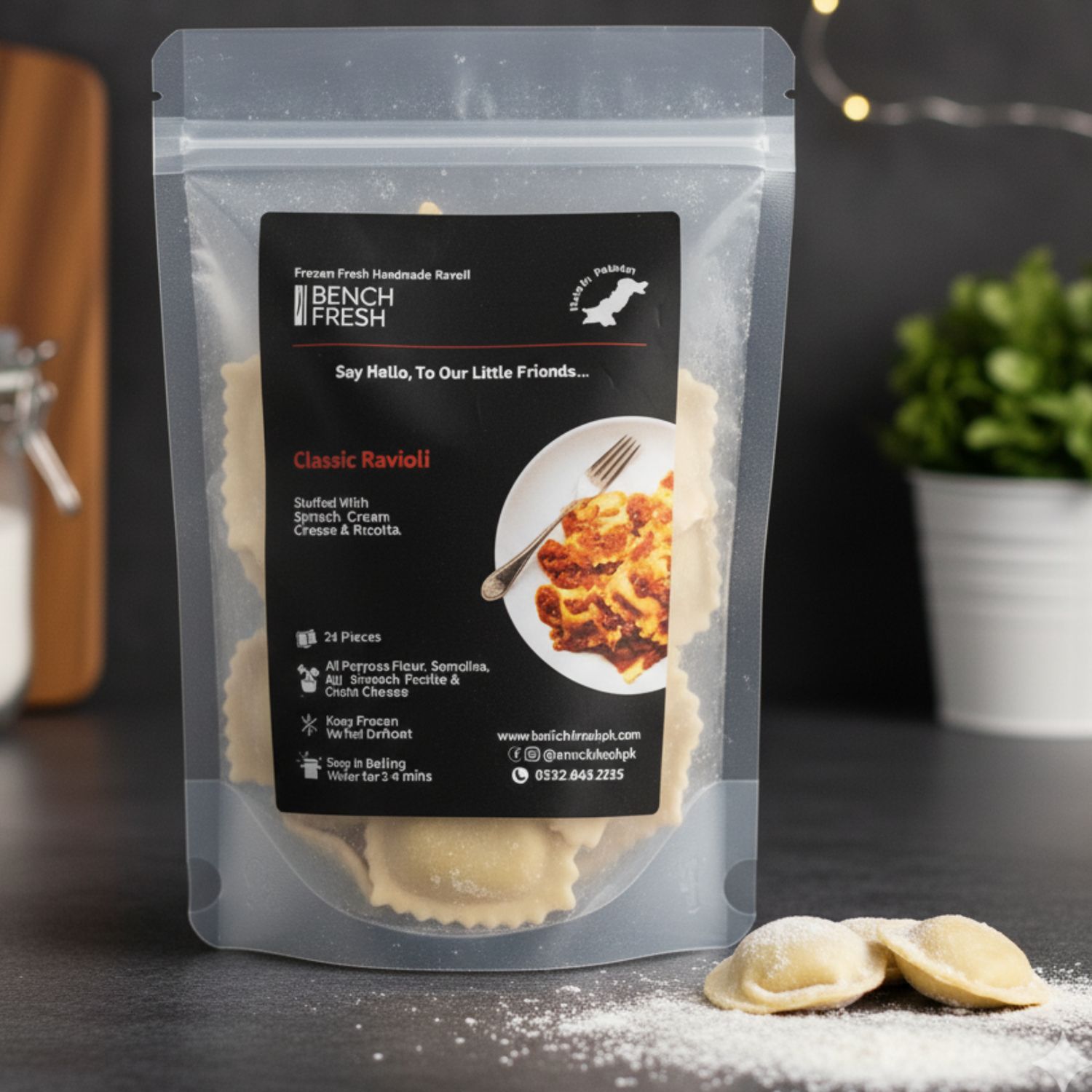 Classic Ravioli - 24 pieces per box (Frozen Fresh)