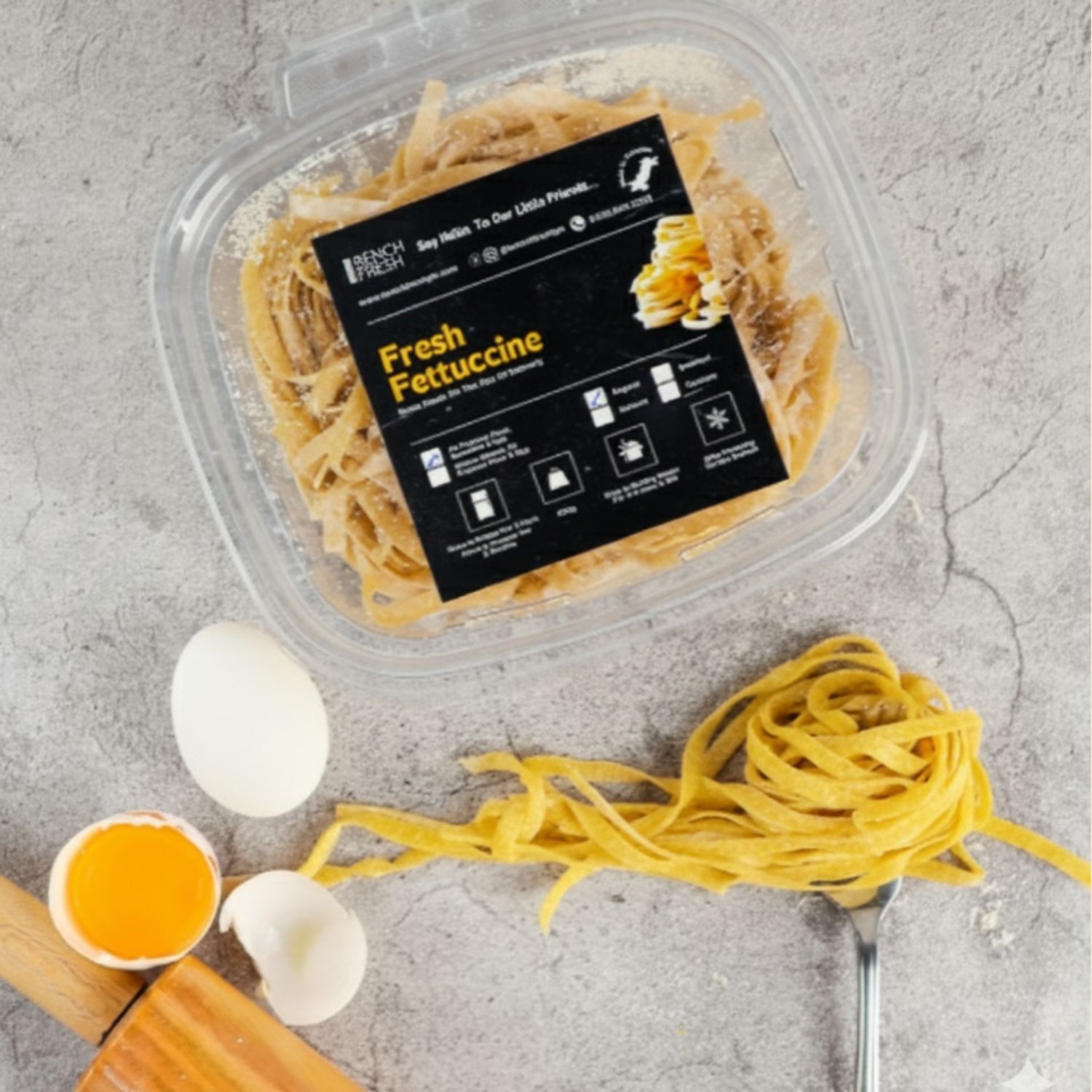 Turmeric Egg Fettuccine (400g)