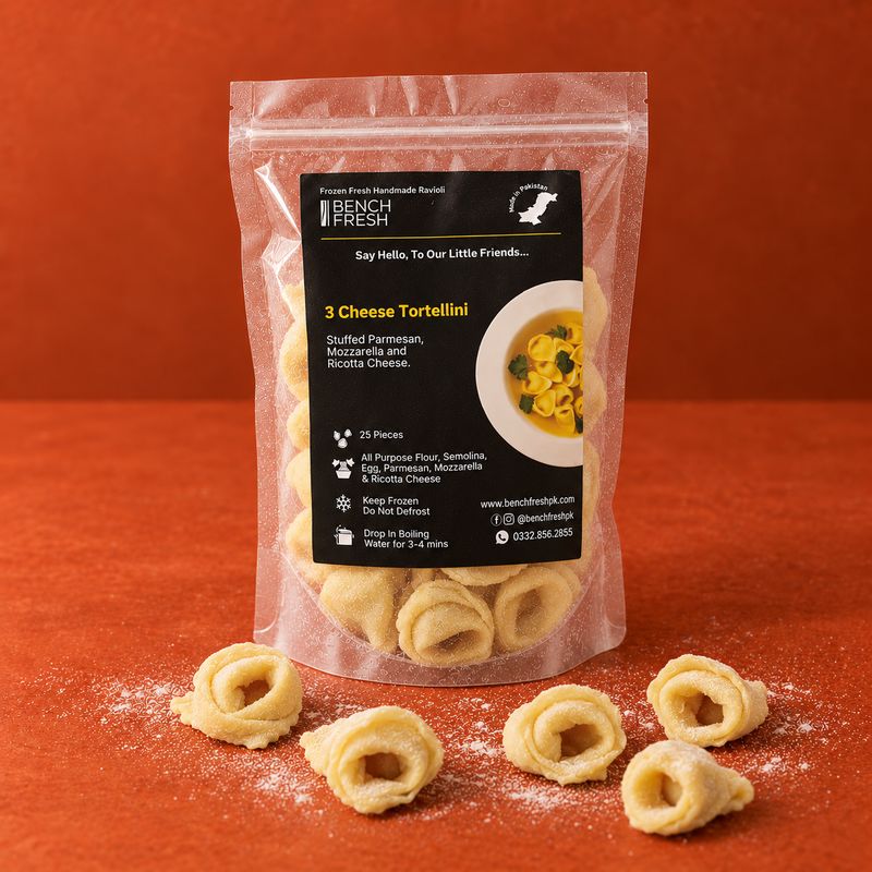 3 Cheese Tortellini - 25 Pieces (Frozen Fresh)
