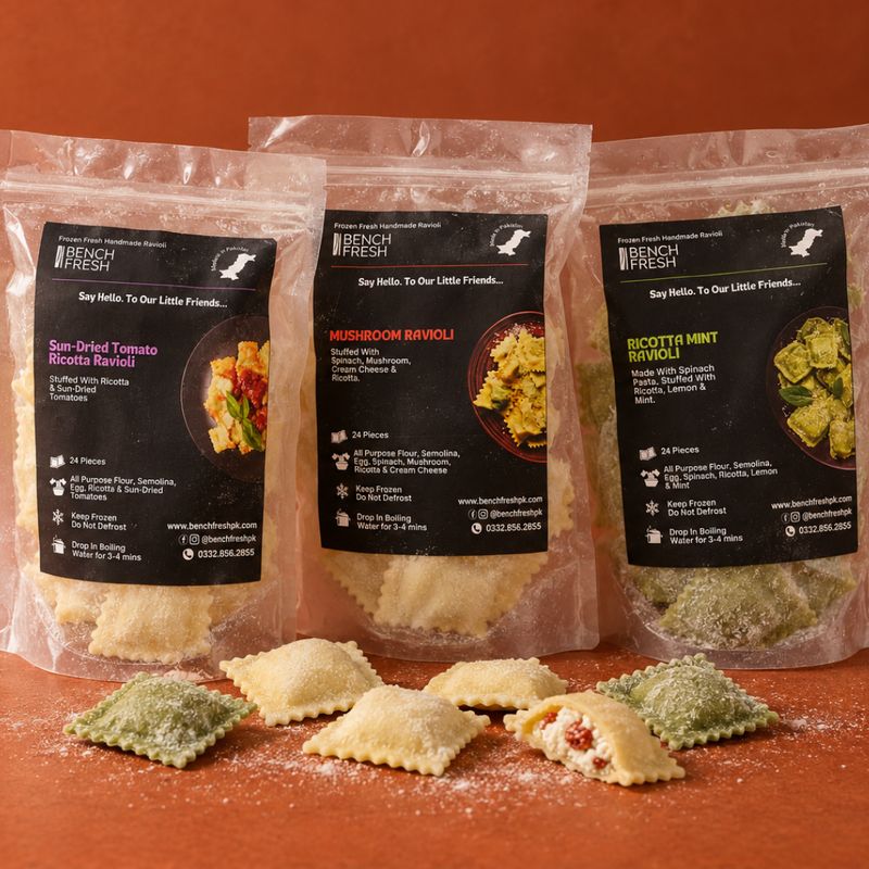 Choose Any 3 Stuffed Frozen Fresh Pasta - Save PKR 900!