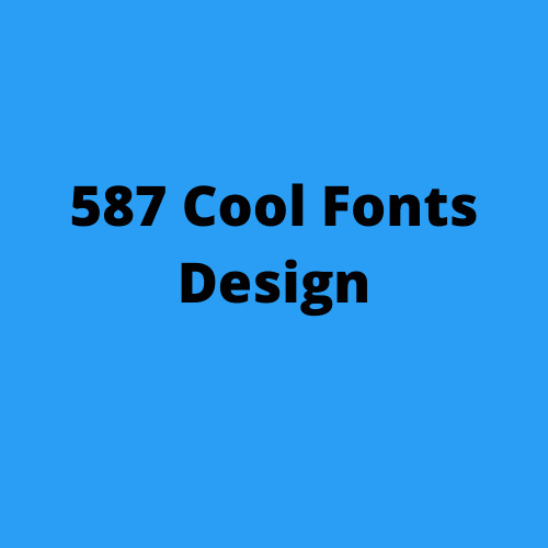 Cool Fonts Design