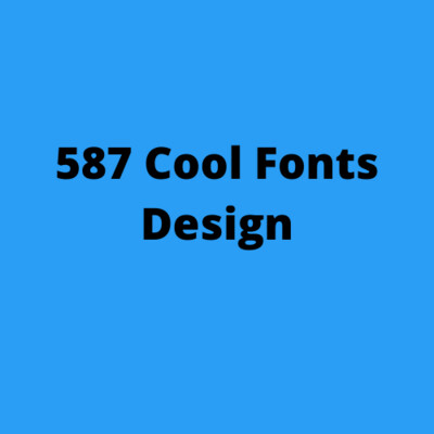 Cool Fonts Design