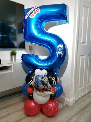 Thomas The Tank Engine Number Balloon Column