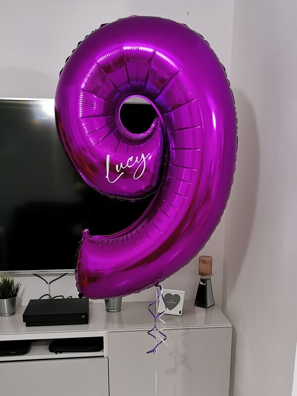 Personalised 40" Jumbo Foil Number Balloon