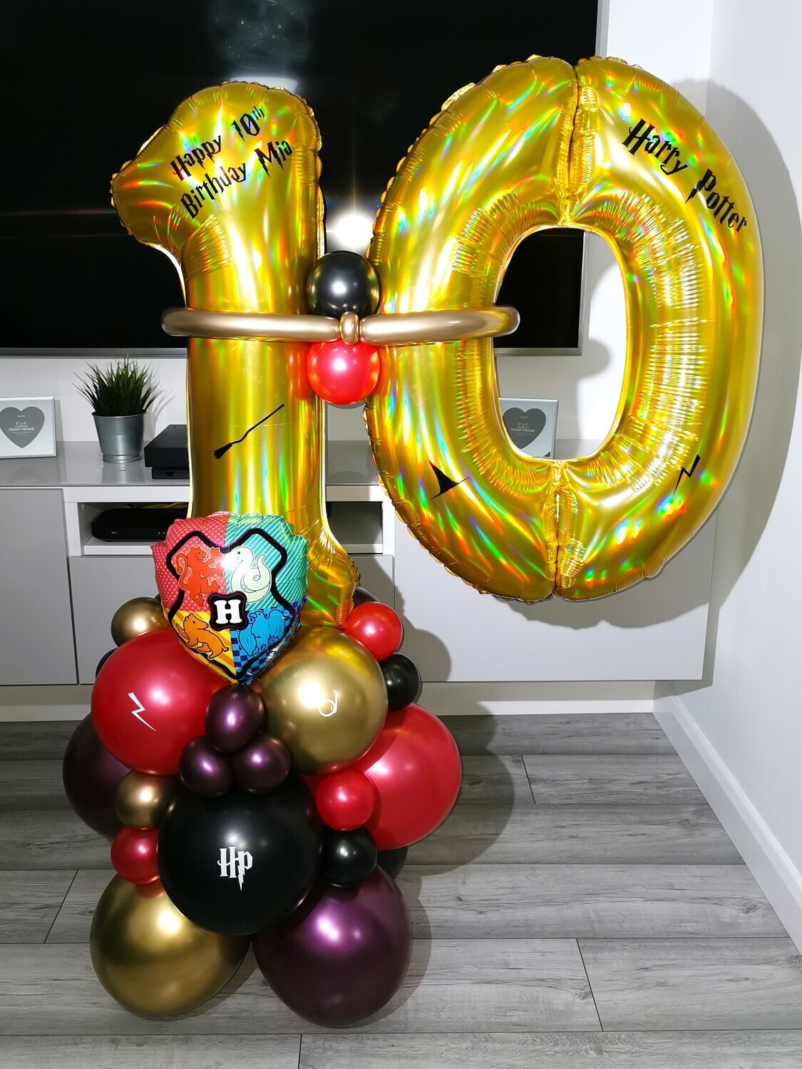Harry Potter Themed Number Balloon Column