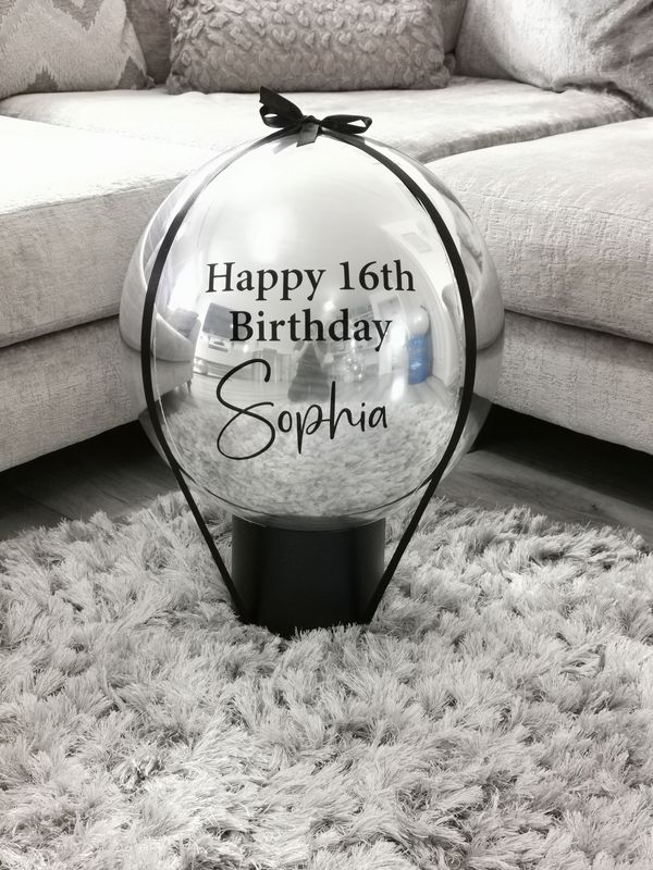 Money Filled Personalized Orbz Balloon
