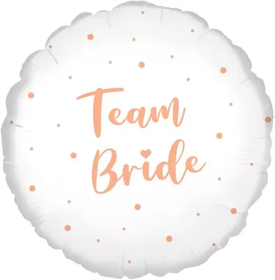 Team Bride Round Foil Balloon