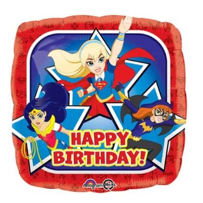 DC Super Hero Girls Happy Birthday Foil Balloon