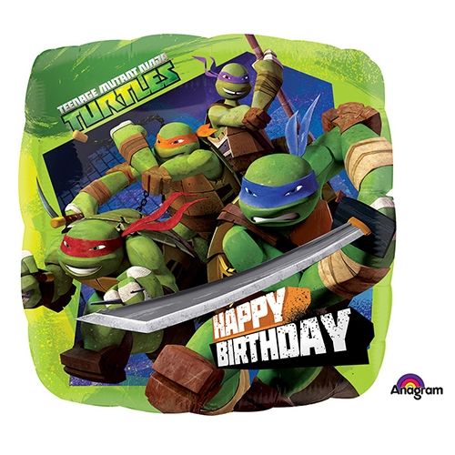 Teenage Mutant Ninja Turtles Happy Birthday Foil Balloon