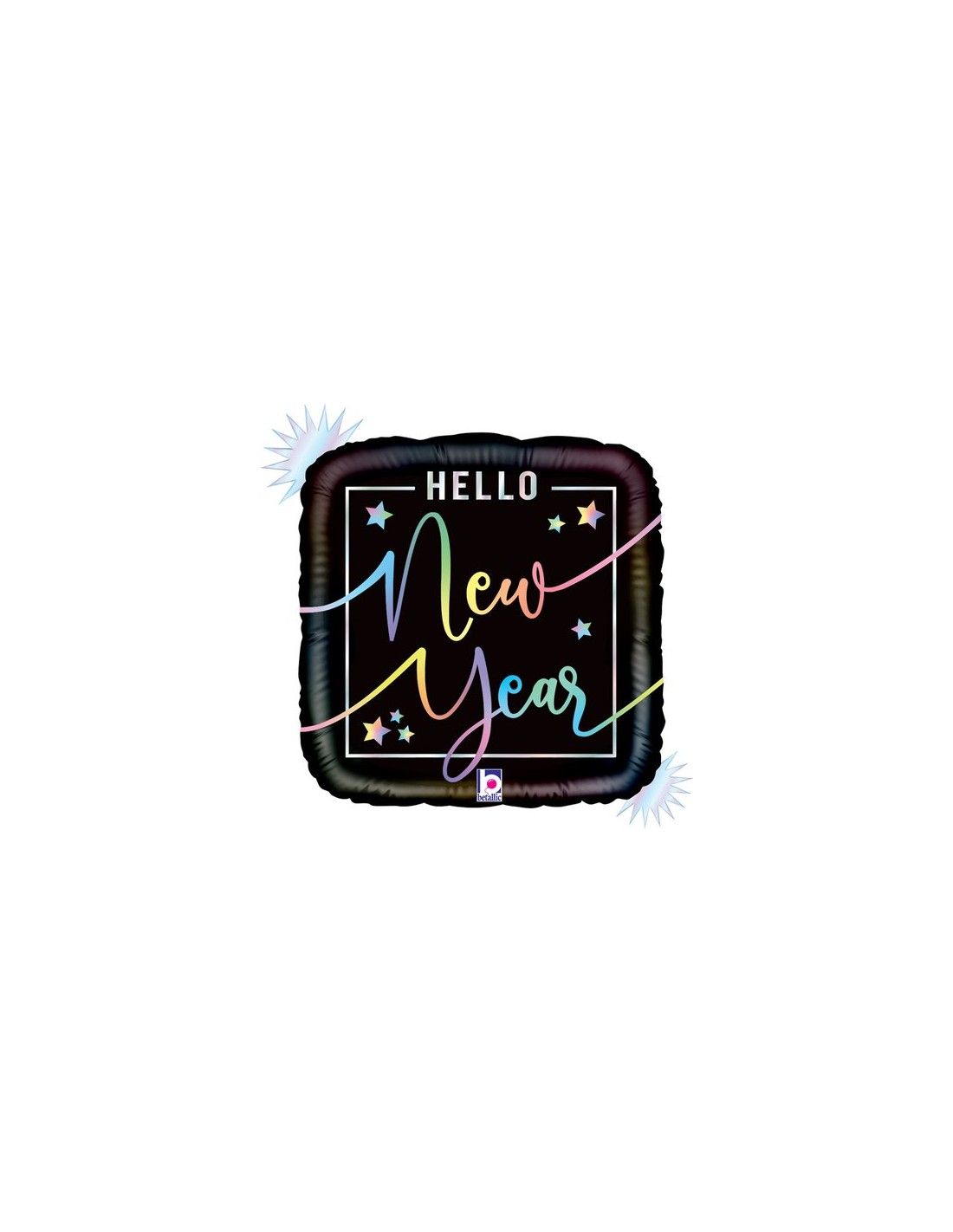 Hello New Year Square Foil Balloon