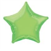 Lime Green 20 Inch Personalised Helium Filled Star Balloon
