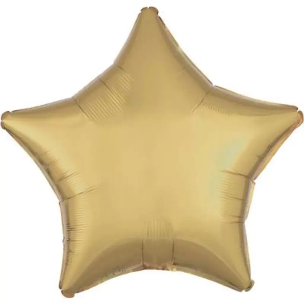 White Gold 18 Inch Personalised Helium Filled Star Balloon