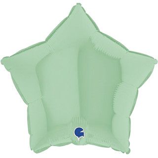 Matte Green 18 Inch Personalised Helium Filled Star Balloon