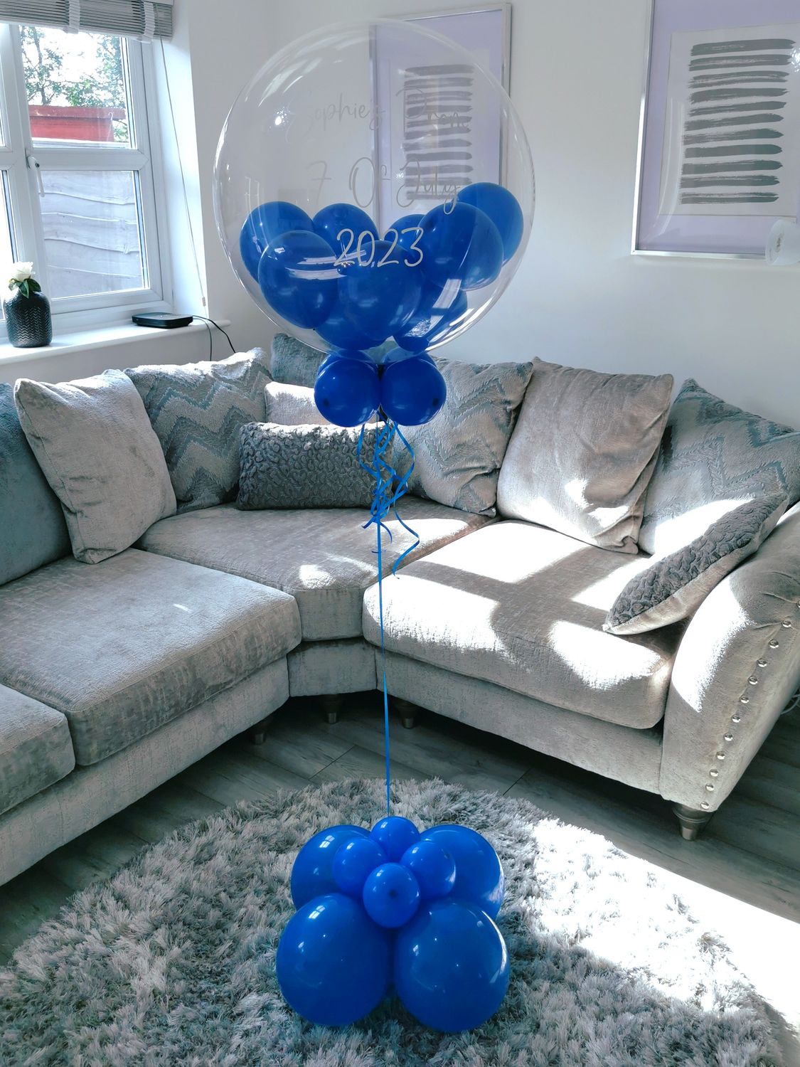 Royal Blue Bubble Balloon