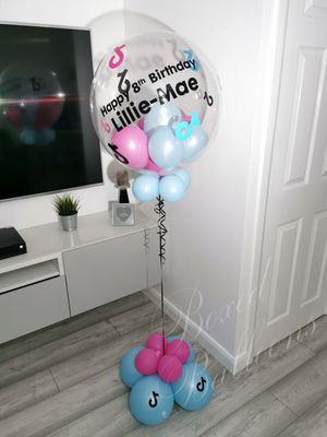 Tik Tok Themed Bubble Balloon