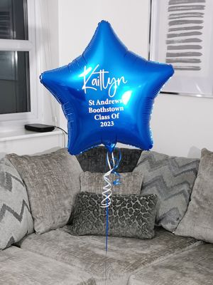 Helium Filled Personalised School Leavers Balloons
