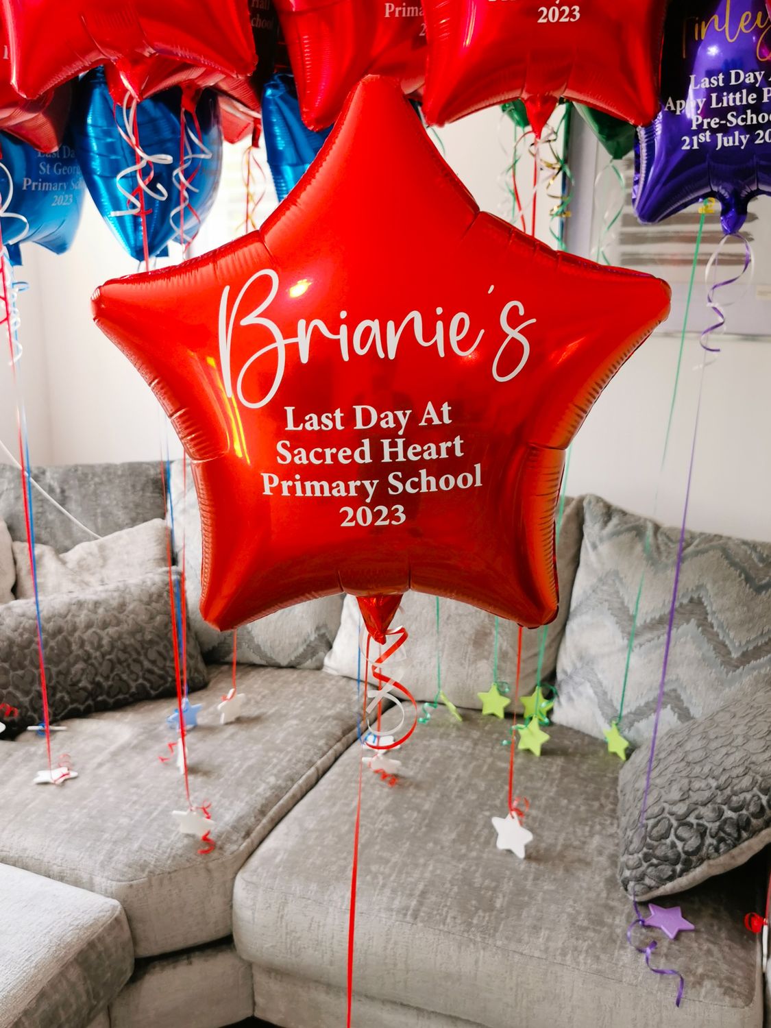 Helium Filled Personalised School Leavers Balloons