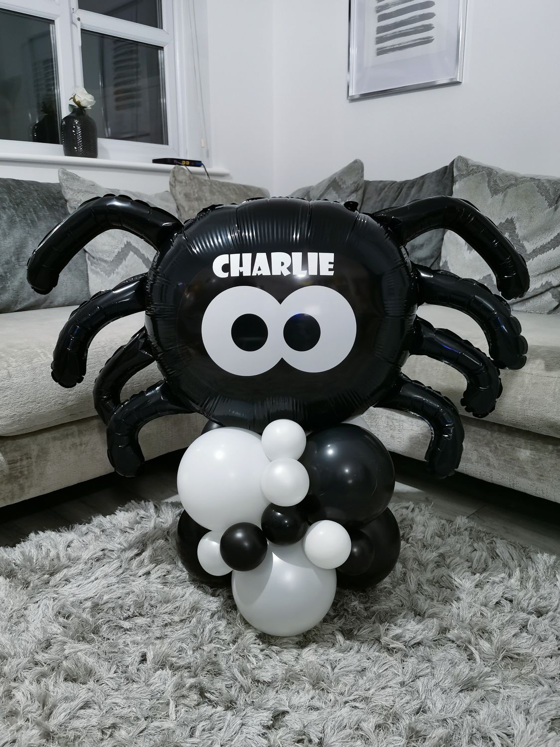 Large Spider Pop Able Balloon Stack