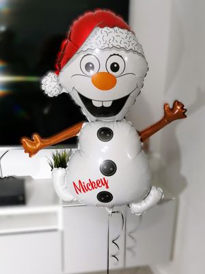 Snowman Christmas Foil Balloon
