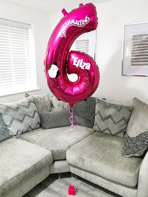 Personalised Themed Helium Number Balloons