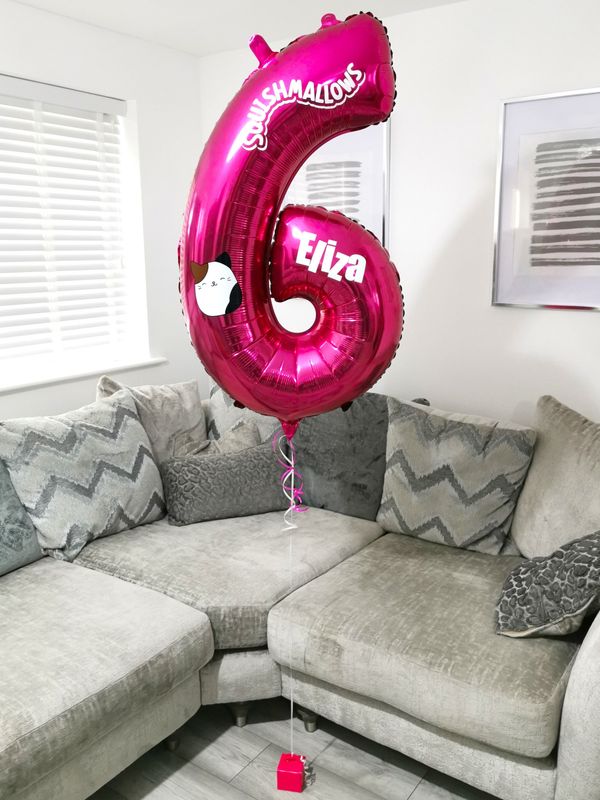 Personalised Themed Helium Number Balloons