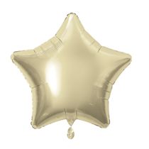 White Gold 20 Inch Personalised Helium Filled Star Balloon