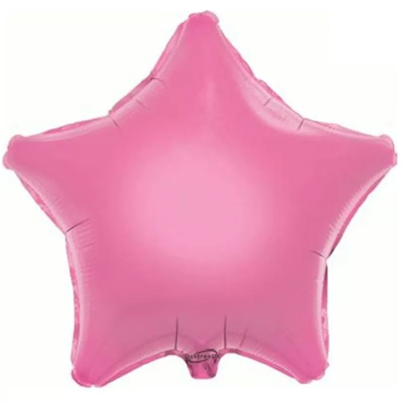 Pink 18 Inch Personalised Helium Filled Star Balloon