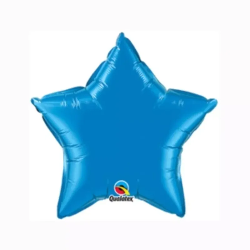 Sapphire Blue 20 Inch Personalised Helium Filled Star Balloon