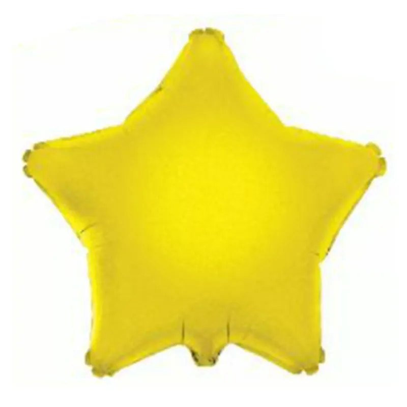 Yellow 18 Inch Personalised Helium Filled Star Balloon