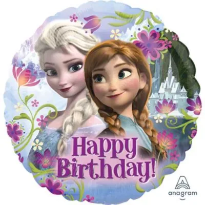 Frozen Happy Birthday Round Foil Balloon