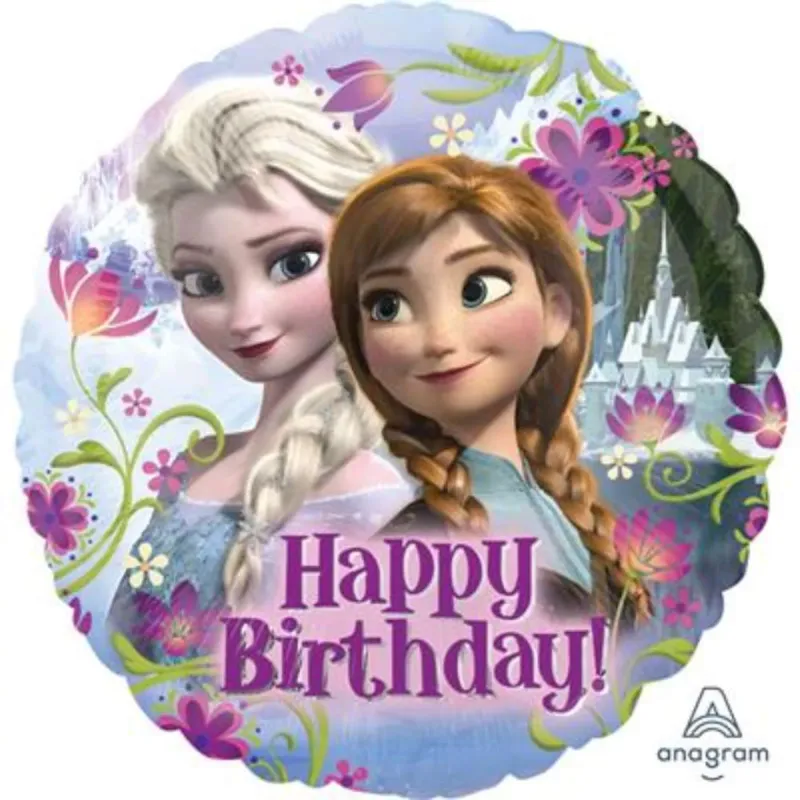 Frozen Happy Birthday Round Foil Balloon
