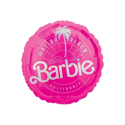 Barbie Malibu Hot Pink Round Foil Balloon