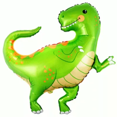 Green Baby Dinosaur Super Shape Foil Balloon